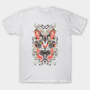 Cute Cat Illusion Design, Funny Cat Lover Gift Idea T-Shirt